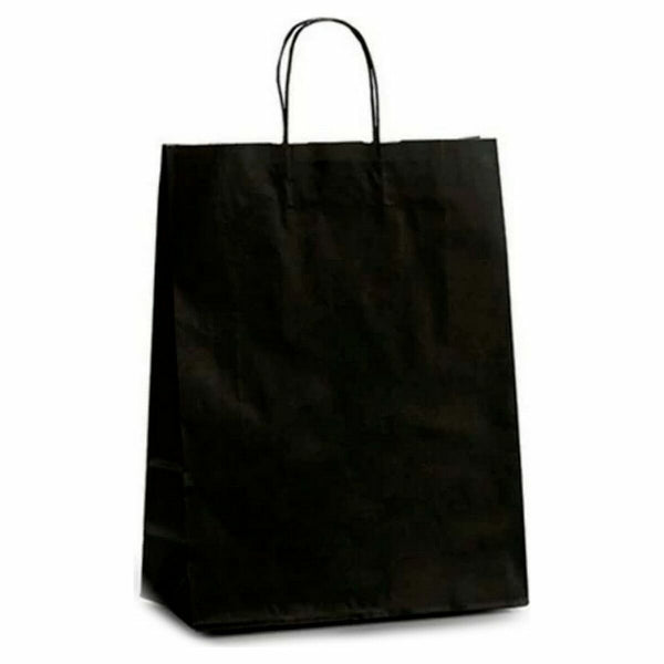 Papiertaschen Pincello Schwarz 12 x 52 x 32 cm (25 Stück)