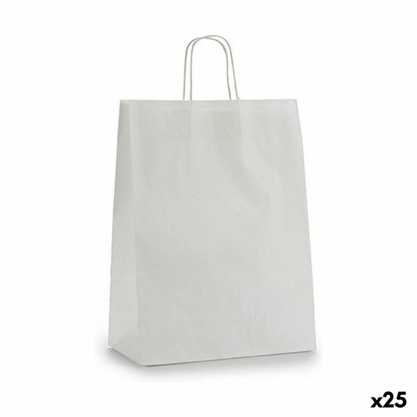 Papiertaschen Pincello 32412 Weiß 32 X 12 X 50 cm (25 Stück)