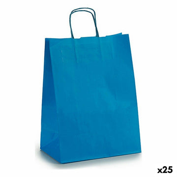 Papiertaschen Pincello Blau 24 x 12 x 40 cm 24 x 40 x 0,2 cm (25 Stück)
