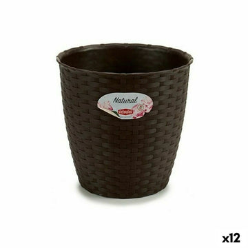 Blumentopf Stefanplast Schokolade Kunststoff 19 x 17,5 x 19 cm (12 Stück)