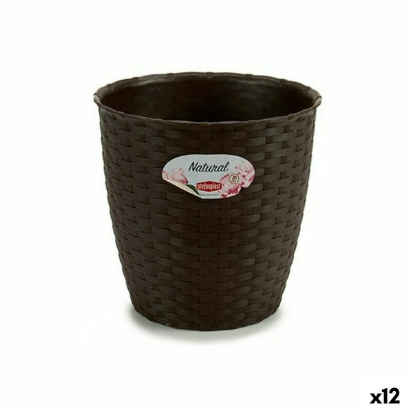 Blumentopf Stefanplast Schokolade Kunststoff 19 x 17,5 x 19 cm (12 Stück)