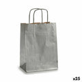 Papiertaschen Pincello 18241 Silberfarben 18 x 8 x 31 cm (25 Stück)