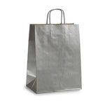 Papiertaschen Pincello 24311 Silberfarben 24 x 12 x 40 cm (25 Stück)