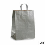 Papiertaschen Pincello 24311 Silberfarben 24 x 12 x 40 cm (25 Stück)