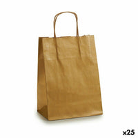 Papiertaschen Pincello 18241-ORO Gold 18 x 8 x 32 cm (25 Stück)