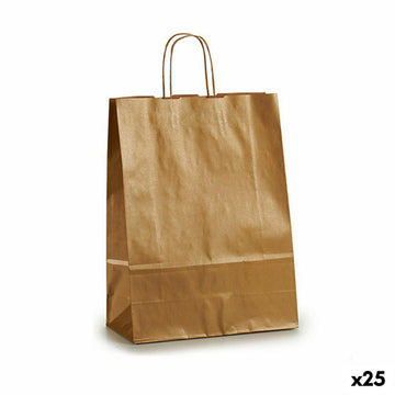 Papiertaschen Pincello 32411-ORO Gold 32 X 12 X 50 cm (25 Stück)