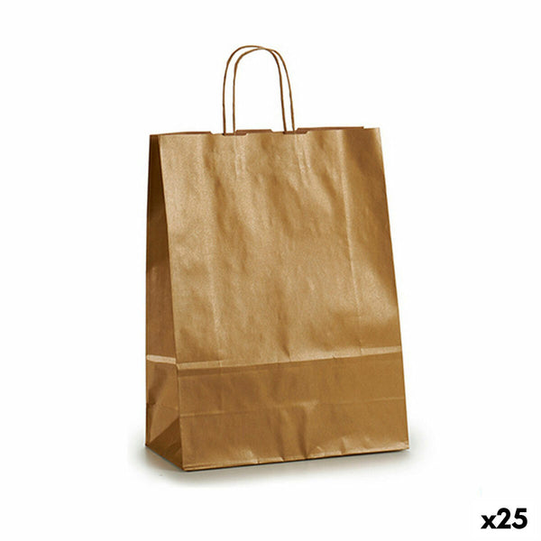 Papiertaschen Pincello Gold 32 x 50 x 0,2 cm 32 x 50 x 0,5 cm (25 Stück)