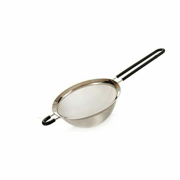 Sieb Kinvara Schwarz Silberfarben Silber Silikon Edelstahl Ø 14 cm 14 x 5,5 x 32,5 cm 14 x 32,5 x 5,5 cm (24 Stück)