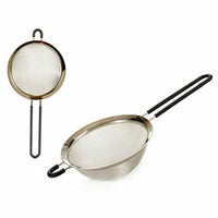 Sieb Kinvara Schwarz Silberfarben Silber Silikon Edelstahl Ø 14 cm 14 x 5,5 x 32,5 cm 14 x 32,5 x 5,5 cm (24 Stück)