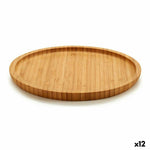 Tablett für Snacks Kinvara Braun 20 x 1,5 x 20 cm (12 Stück)