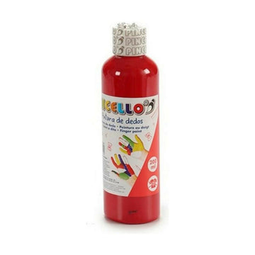 Fingerfarbe Pincello Rot 200 ml (12 Stück)