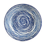 Suppenteller Vessia Blau Weiß Porzellan Streifen 20 x 4,7 x 20 cm (6 Stück)
