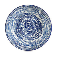 Suppenteller Vessia Blau Weiß Porzellan Streifen 20 x 4,7 x 20 cm (6 Stück)