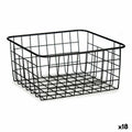 Mehrzweckkorb Kinvara W6699-5 Schwarz Stahl 22 x 12,7 x 28,5 cm (18 Stück)