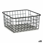 Mehrzweckkorb Kinvara W6699-5 Schwarz Stahl 22 x 12,7 x 28,5 cm (18 Stück)