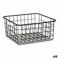 Mehrzweckkorb Kinvara W6699-5 Schwarz Stahl 22 x 12,7 x 28,5 cm (18 Stück)