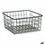 Mehrzweckkorb Kinvara W6699-5 Schwarz Stahl 22 x 12,7 x 28,5 cm (18 Stück)