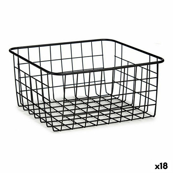 Mehrzweckkorb Kinvara W6699-5 Schwarz Stahl 22 x 12,7 x 28,5 cm (18 Stück)