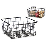 Mehrzweckkorb Kinvara W6699-5 Schwarz Stahl 22 x 12,7 x 28,5 cm (18 Stück)