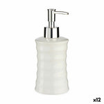 Seifenspender Berilo DW20800-B Weiß Metall aus Keramik Wellen 260 ml (12 Stück)