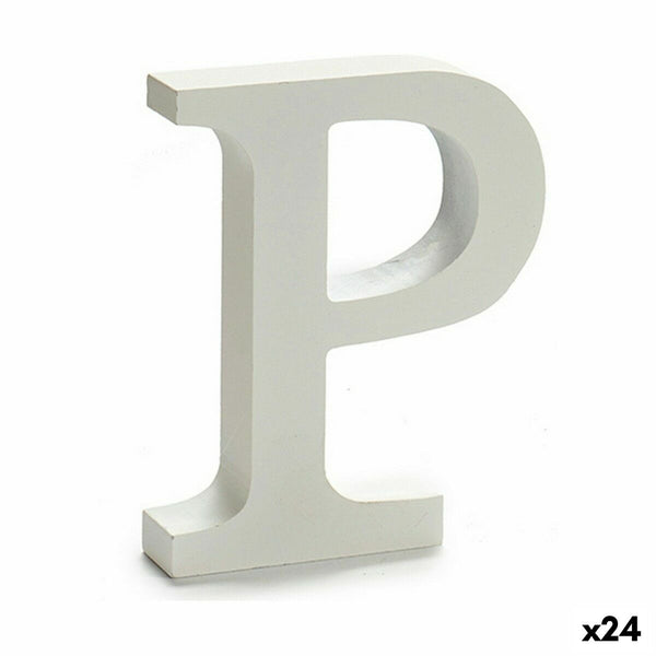 Buchstabe Pincello P Weiß 2 x 16 x 14,5 cm (24 Stück)