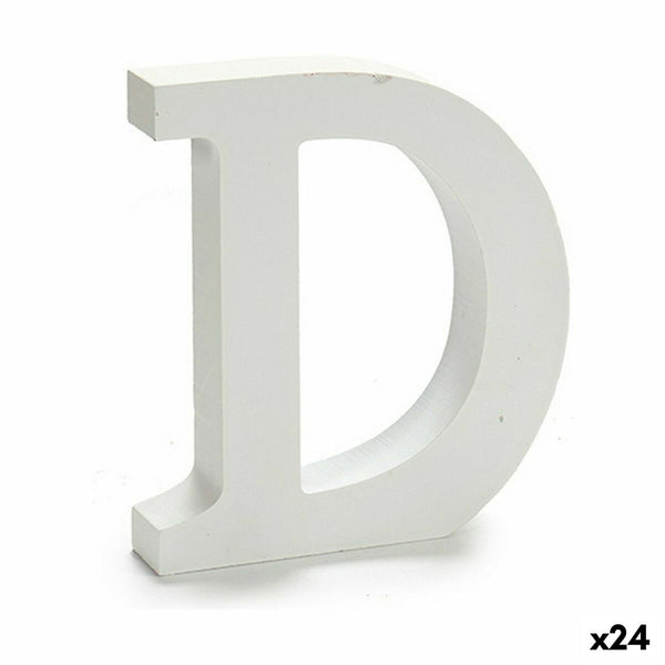 Buchstabe Pincello D Weiß 2 x 16 x 14,5 cm (24 Stück)