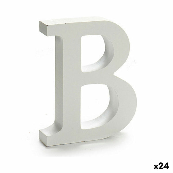 Buchstabe Pincello B Weiß 2 x 16 x 14,5 cm (24 Stück)