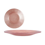 Flacher Teller Vivalto 323921P-3 323921P-3 Rosa Glas 21 x 2 x 21 cm (6 Stück)