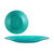 Flacher Teller Vivalto 323921P 323921P türkis Glas 21 x 2 x 21 cm (6 Stück)