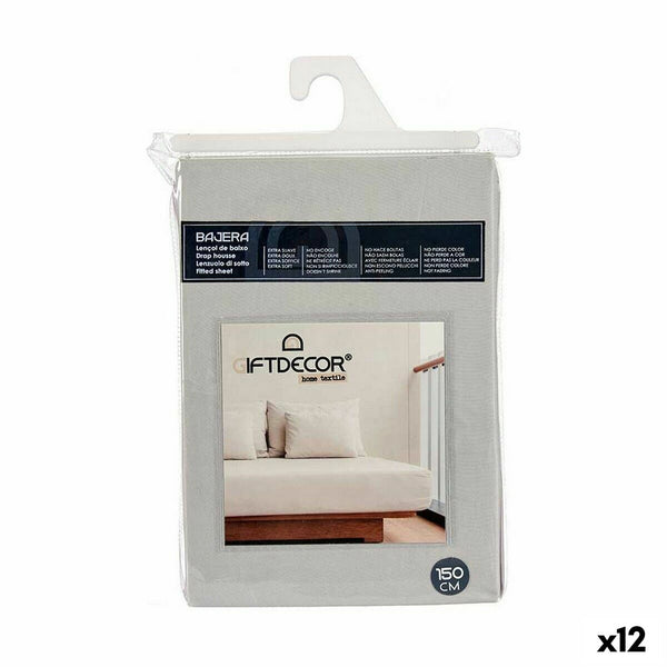 Bettlaken Gift Decor Grau 150 cm (12 Stück)