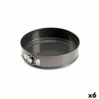 Kuchenspringform Kinvara CK62863-8 CK62863-8 Dunkelgrau Metall Kohlenstoffstahl 28 x 6,5 x 28,5 cm (6 Stück)