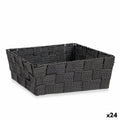 Mehrzweckkorb Kipit A3-6930A9 Schwarz Stoff 2,4 L 20 x 8 x 24 cm Geflochten (24 Stück)