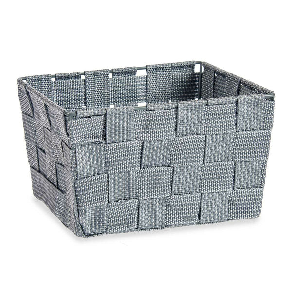 Mehrzweckkorb Kipit A3-6878 Grau Stoff 15 x 10,5 x 20 cm Geflochten (24 Stück)