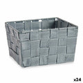 Mehrzweckkorb Kipit A3-6878 Grau Stoff 15 x 10,5 x 20 cm Geflochten (24 Stück)