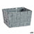 Mehrzweckkorb Kipit A3-6878 Grau Stoff 15 x 10,5 x 20 cm Geflochten (24 Stück)
