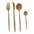 Besteck-Set Kinvara Rosa Gold Edelstahl 16 x 5 x 24,5 cm (12 Stück)