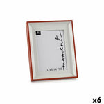 Fotorahmen Kristall Rot Weiß Kunststoff (2,5 x 26,2 x 21 cm) (6 Stück)