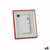 Fotorahmen Kristall Rot Weiß Kunststoff (2,5 x 26,2 x 21 cm) (6 Stück)