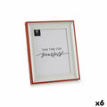 Fotorahmen Kristall Rot Weiß Kunststoff (2,5 x 31,2 x 26 cm) (6 Stück)