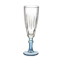 Champagnerglas Exotic Kristall Blau 6 Stück (170 ml)