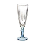 Champagnerglas Vivalto Exotic Blau Kristall 170 ml (6 Stück)