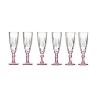 Champagnerglas Kristall Rosa 6 Stück (170 ml)