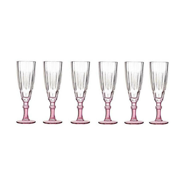 Champagnerglas Kristall Rosa 6 Stück (170 ml)