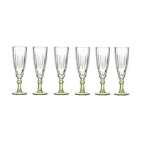 Champagnerglas Vivalto Exotic grün Kristall 170 ml (6 Stück)