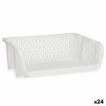 Gemüse-Korb Kinvara Weiß Polypropylen 30 x 13,5 x 38,7 cm (24 Stück)