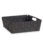 Mehrzweckkorb Kipit 79810 Schwarz Stoff 3 L 23 x 8 x 27 cm 27 x 8 x 23 cm Geflochten (48 Stück)