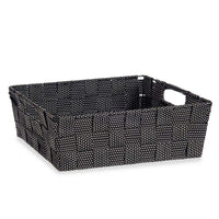 Mehrzweckkorb Kipit 79810 Schwarz Stoff 3 L 23 x 8 x 27 cm 27 x 8 x 23 cm Geflochten (48 Stück)