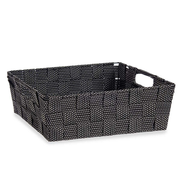 Mehrzweckkorb Kipit 79810 Schwarz Stoff 3 L 23 x 8 x 27 cm 27 x 8 x 23 cm Geflochten (48 Stück)