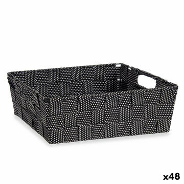 Mehrzweckkorb Kipit 79810 Schwarz Stoff 3 L 23 x 8 x 27 cm 27 x 8 x 23 cm Geflochten (48 Stück)