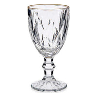 Weinglas Vivalto R-00817DL/BHA6-M R-00817DL/BHA6-M Durchsichtig Gold Glas 330 ml (6 Stück)